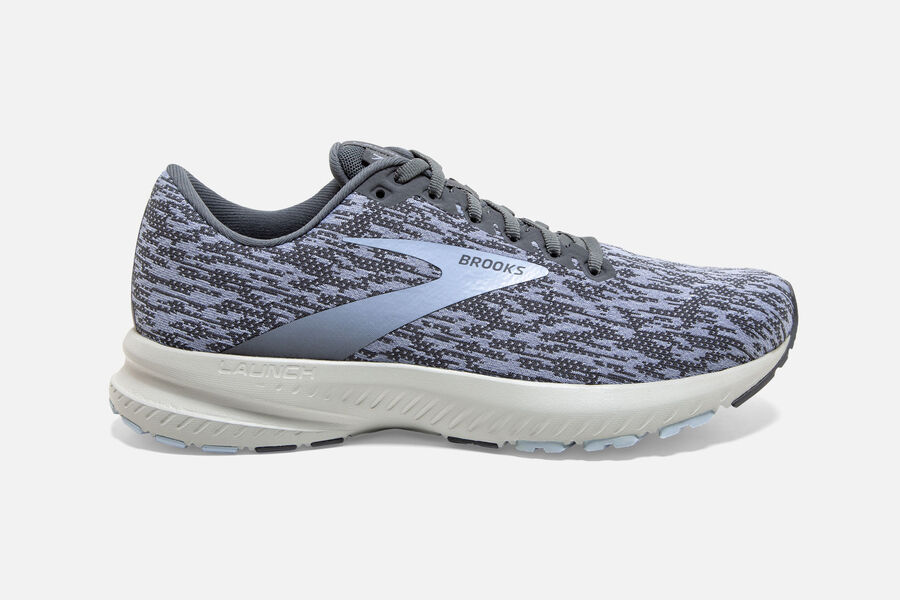 Brooks Damen Launch 7 Laufschuhe Grau/Blau Sale 085-907863